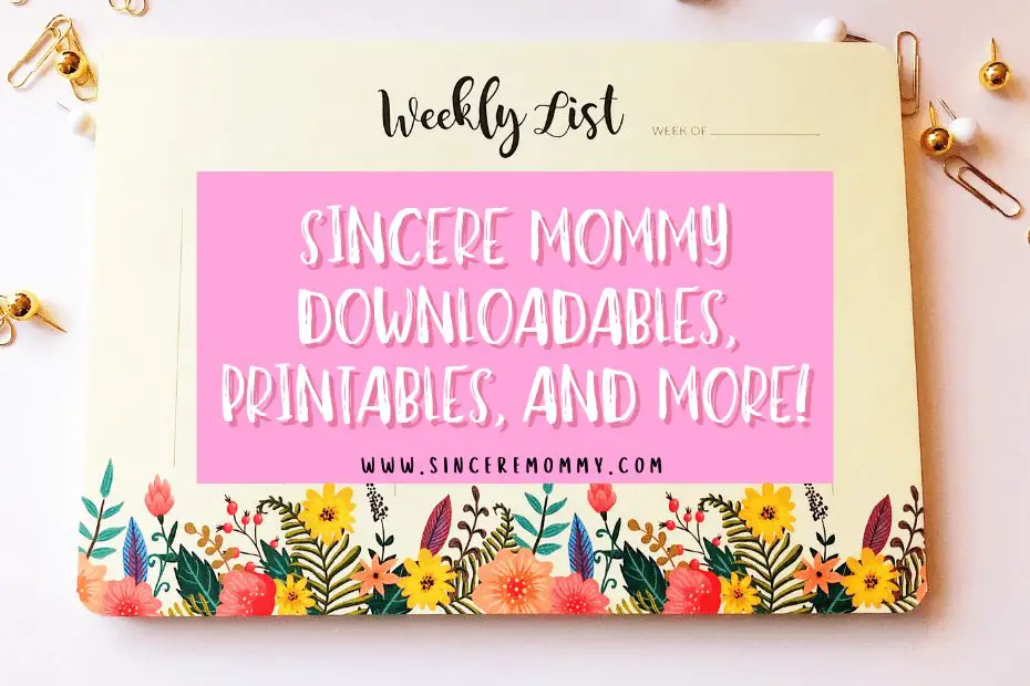 sincere mommy freebies