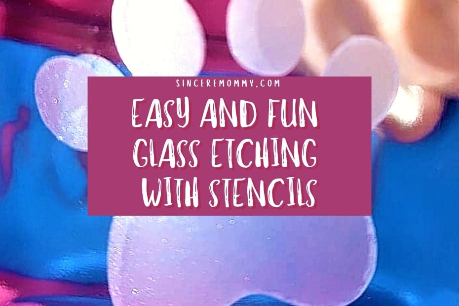 easy and fun glass etching with stencils