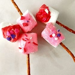 Valentine's Day Marshmallow Treats With Sprinkles