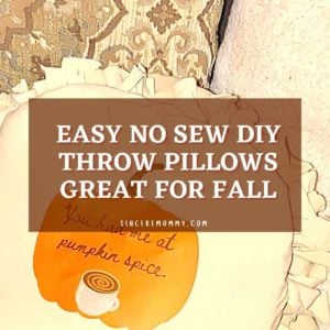 easy no sew diy throw pillows great for fall