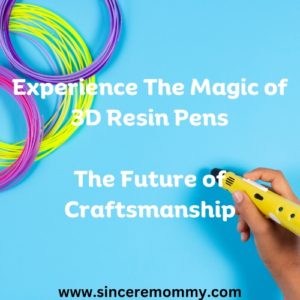 Experience the magic of 3D resin pens the future of craftsmanship