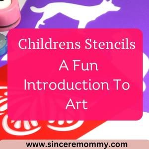 Childrens stencils a fun introduction to art