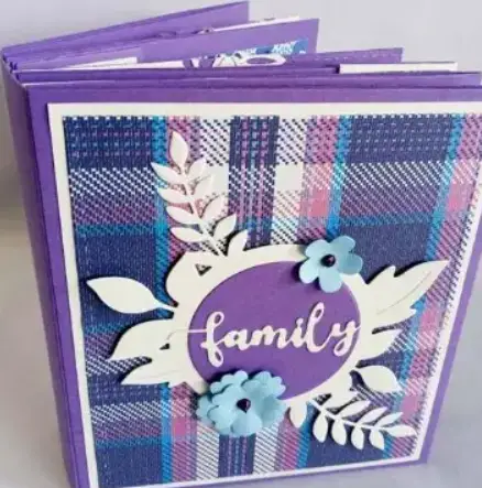 Family photo album to go with fathers day card craft
