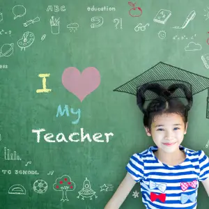 creative ways to appreciate teachers - wall mural
