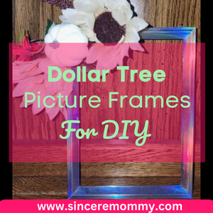 Dollar tree picture frames for DIY